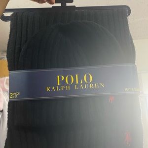 Ralph Lauren Hat and Scarf Set.